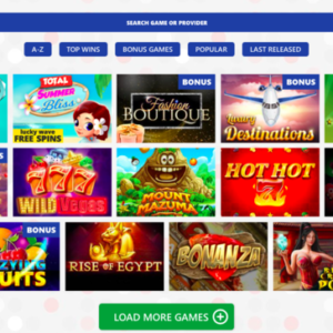 MyWin24 Casino game selection