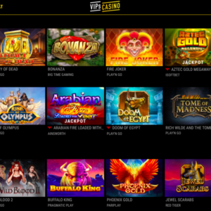 VIPs Casino game selection