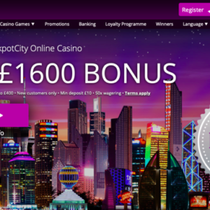 JackpotCity Casino homepage