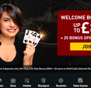 Plush Casino Homepage