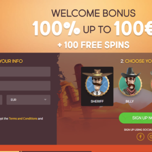 Gunsbet Casino homepage