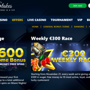 VIP Stakes Casino promotions