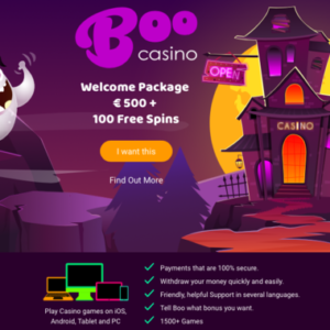 Boo Casino Home Page