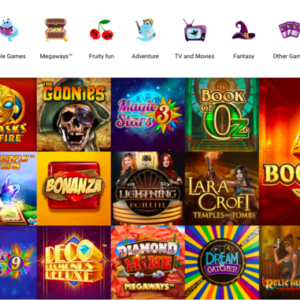 Boo Casino Games selection