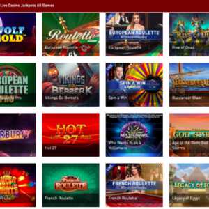 Casino Club game selection