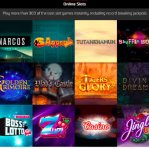 Secret Slots Casino game selection