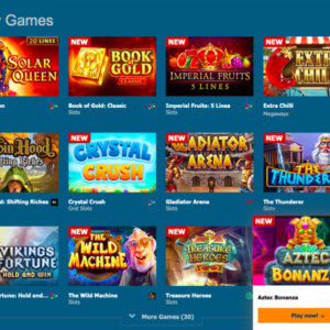 Betworld Casino game selection