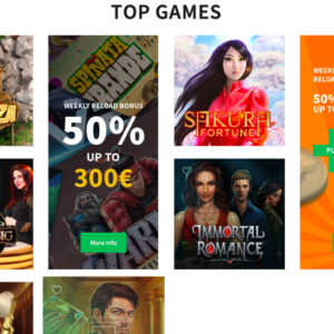 Dozenspins game selection